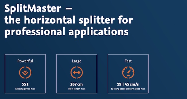 Posch  Splitmaster - the horizontal splitter for professional applications