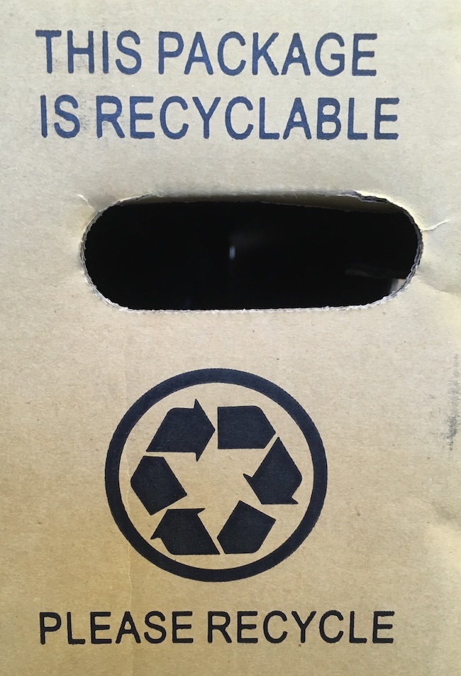 THIS PACKAGE IS REUSABLE (AND RECYCLABLE). PLEASE REUSE (BEFORE RECYCLING WHEN POSSIBLE).